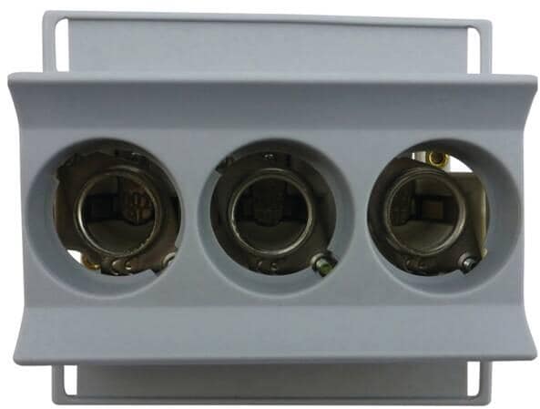 Mersen 01730.172000 Sicherungssockel D01 NEOZED, 3-polig, mit Berührungsschutz, Klemmbügel (A219144)