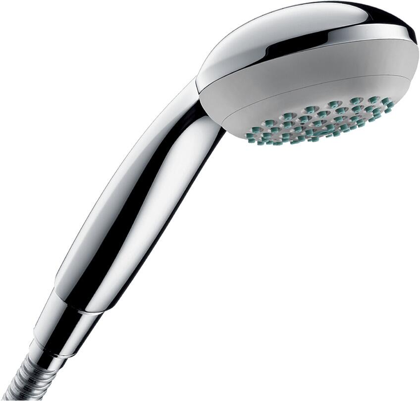 hansgrohe Crometta 85 Duschkopf 1 Strahlart, Kunststoff, 16 l/min, 85 mm, Chrom (28585000)
