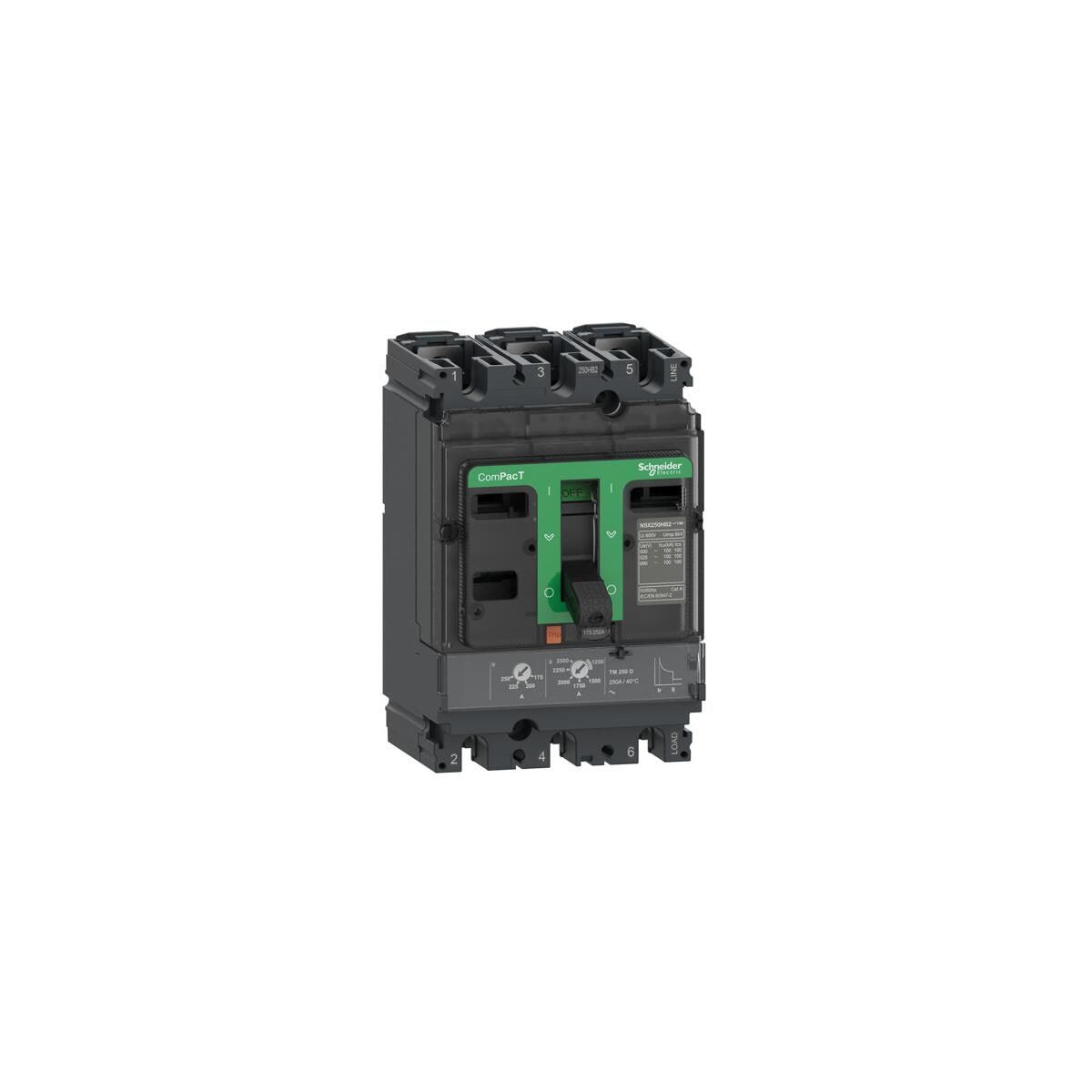 Schneider Electric ComPacT NSX250B mit TM250D Kompaktleistungsschalter ...