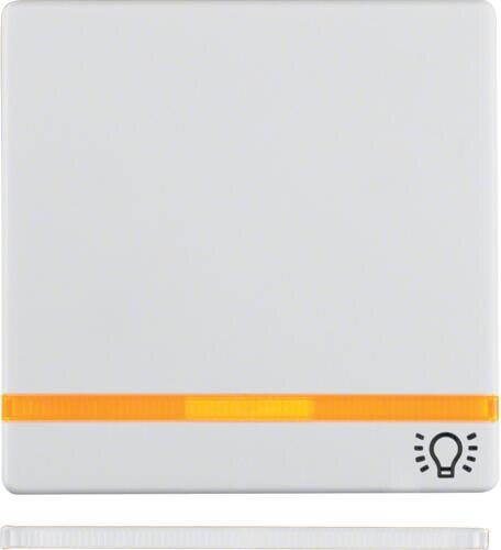 Berker 16216079 Wippe mit 2 beiliegenden Linsen und Aufdruck Symbol Licht, Q.x, polarweiß samt