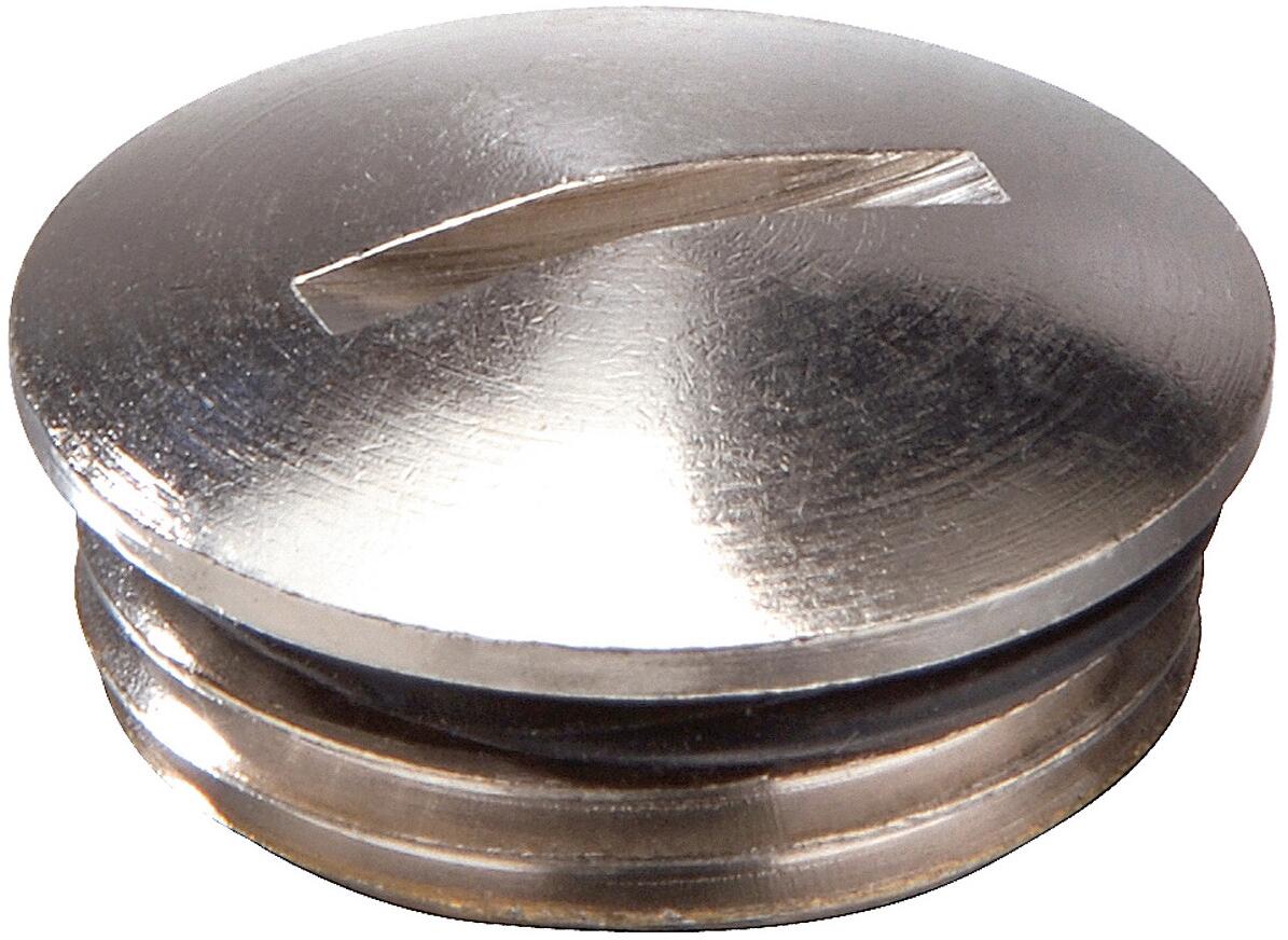 Wiska EMVS-ORD 63 Verschlussschraube mit O-Ring, M63, Messing vernickelt (10065087)