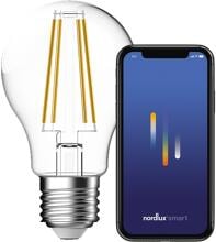 Nordlux Smart E27 Leuchtmittel, A60, 2200-6500K, 600L, 4,7W, dimmbar, klar (2070082700)