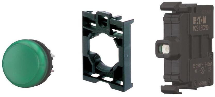 Eaton M22-L-G-LED230-BVP, Komplettgerät, Leuchtmelder (132600)