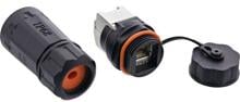 InLine Patchkabelbuchse Set RJ45 Cat.6A, wasserdicht IP68 (69990R)
