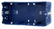 Kleinhuis KED265 Geräteeinbaudose doppelt, 71x142x59 mm, PA, blau