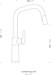 Schock SC-530 Einhebelmischer, ausziehbare Schlauchbrause, Hochdruckarmatur, Cristadur, chrom/bronze (556120BRO)