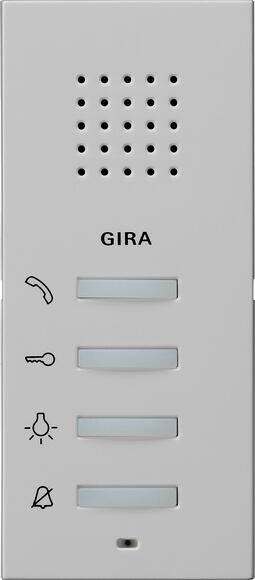 Gira 1250015 Wohnungsstation Aufputz, System 55, grau matt