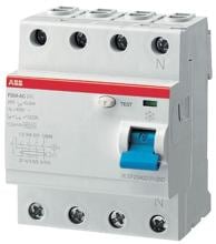 ABB F204A-25/0,3 FI-Schalter, 25A/0,3A, 4-Polig (2CSF204101R3250)