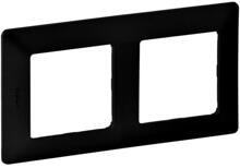 Legrand Valena Life Rahmen, 2-fach, IP20, schwarz (754252)