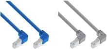 InLine Patchkabel 2-seitig unten gewinkelt, S/FTP, Cat.6, 250MHz, PVC,
