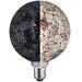 Paulmann Miracle Mosaic Edition Standard 230V LED Globe G125 E27 470lm 5W 2700K dimmbar, schwarz (28746)