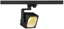 SLV EURO CUBE Spot für Hochvolt-Stromschiene 3Phasen, LED, 60°, inkl. 3Phasen-Adapter