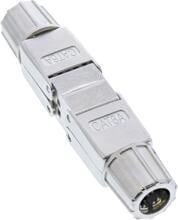 InLine Kabelverbinder Cat.6A, mit LSA-Technik, geschirmt, flach (69992E)