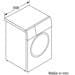 Bosch Serie 8 WGB244040 9 kg Frontlader Waschmaschine, 60 cm breit, 1400 U/Min, Aqua Stop, Water Perfect Plus, Innenbeleuchtung, Speed Perfect, HomeConnect, weiß