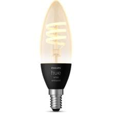 Philips Hue White Ambiance Filament Lampe, Kerze, 4,4W, E14, 350lm, 2700K (929003145201)