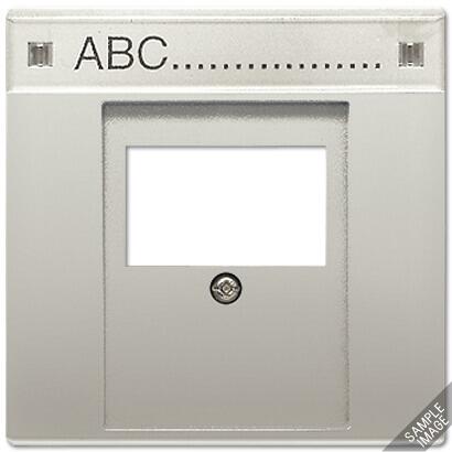 Abdeckung mit Schriftfeld 12 x 55 mm, aluminium, LS 990, Jung AL2969TNA