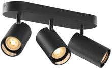 SLV ASTO TUBE Deckenaufbauleuchte, zylindrisch, GU10, 3x max. 10 W, schwarz (1006427)