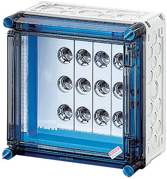 Hensel Mi 3221 Sicherungsgehäuse, je 6 x 1,5-16 mm², Cu, runde Leiter