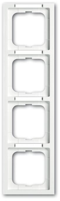 Busch-Jaeger 1724-184 NSK Abdeckrahmen, future linear, 4-fach Rahmen, studioweiß (2CKA001754A4367)