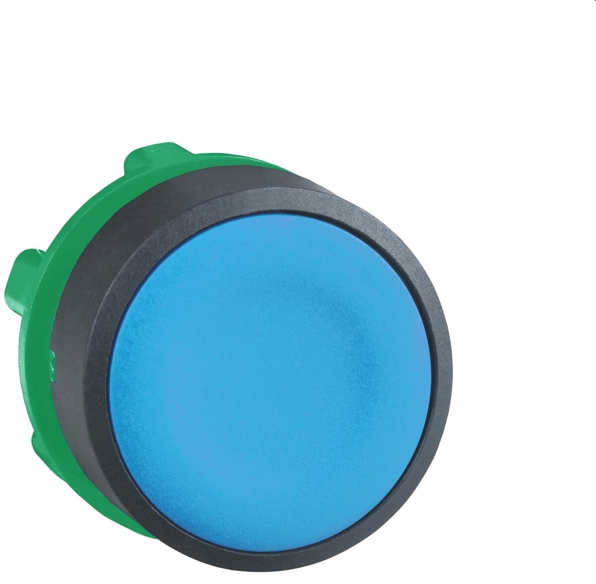 Schneider Electric ZB5AA6 Harmony XB5, Drucktaster, Frontelement, Kunststoff, 22mm, unbeschriftet, tastend, blau