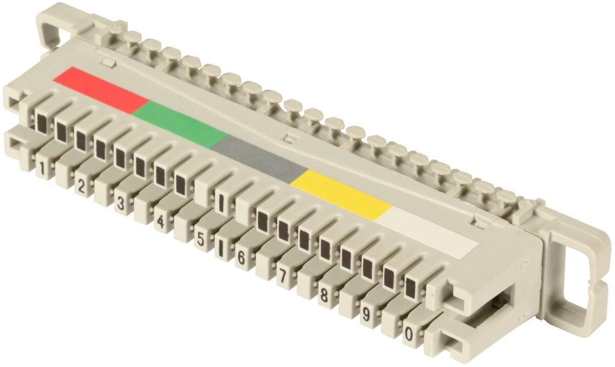 EFB-Elektronik LSA-Anschlussleiste 2/10 zu 10DA ohne Farbcode (46006.1)