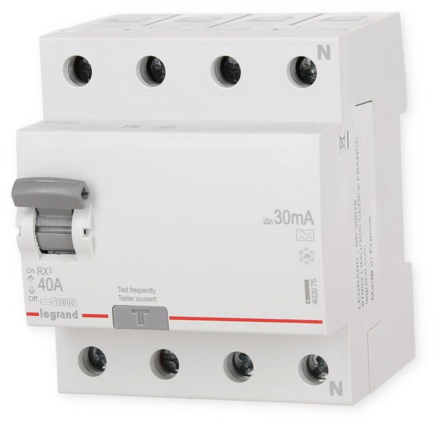 LEGRAND Interrupteur différentiel DX³-ID - 2P 230V - typeAC 30mA 63A - Matériel électrique