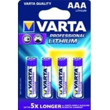 Varta 6103 Professional Lithium Batterie AAA 4er 1,5V 1100mAh