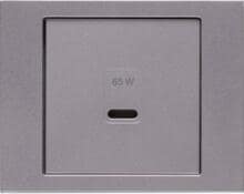 Berker 48607004 Zentralstück für USB Serie K.x, edelstahl matt, lackiert