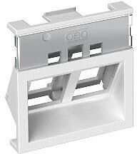 OBO Bettermann BRK Key A45 rws Keystone-Träger, 45x45mm,weiß, 10 Stück (6121084)