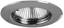 Brumberg NV-Einbaustrahler 50W 1xGX5,3, Guss Spotlight starr, chrom (02-76018)