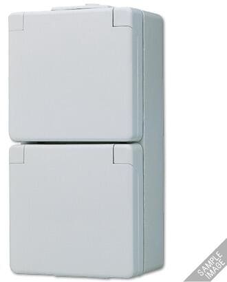 Jung 622WW SCHUKO Zweifach-Steckdose 16 A 250 V, WG 600