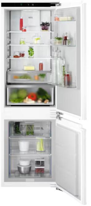 AEG OSC7C181DC 7000 GreenZone Einbau-Kühl-Gefrierkombination, Nischenhöhe 1780 mm, 245 L, TwinTech NoFrost, KI CoolAssist, Festtür, weiß (925552012)