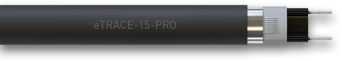 Etherma eTRACE-15-PRO Selbstregulierendes Heizband für Rohre/Rinnen, 15W/m (41244)