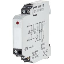 Metz Connect 11061513 Koppelbaustein KRA-M6/21, 1 Wechsler, 24 V AC/DC
