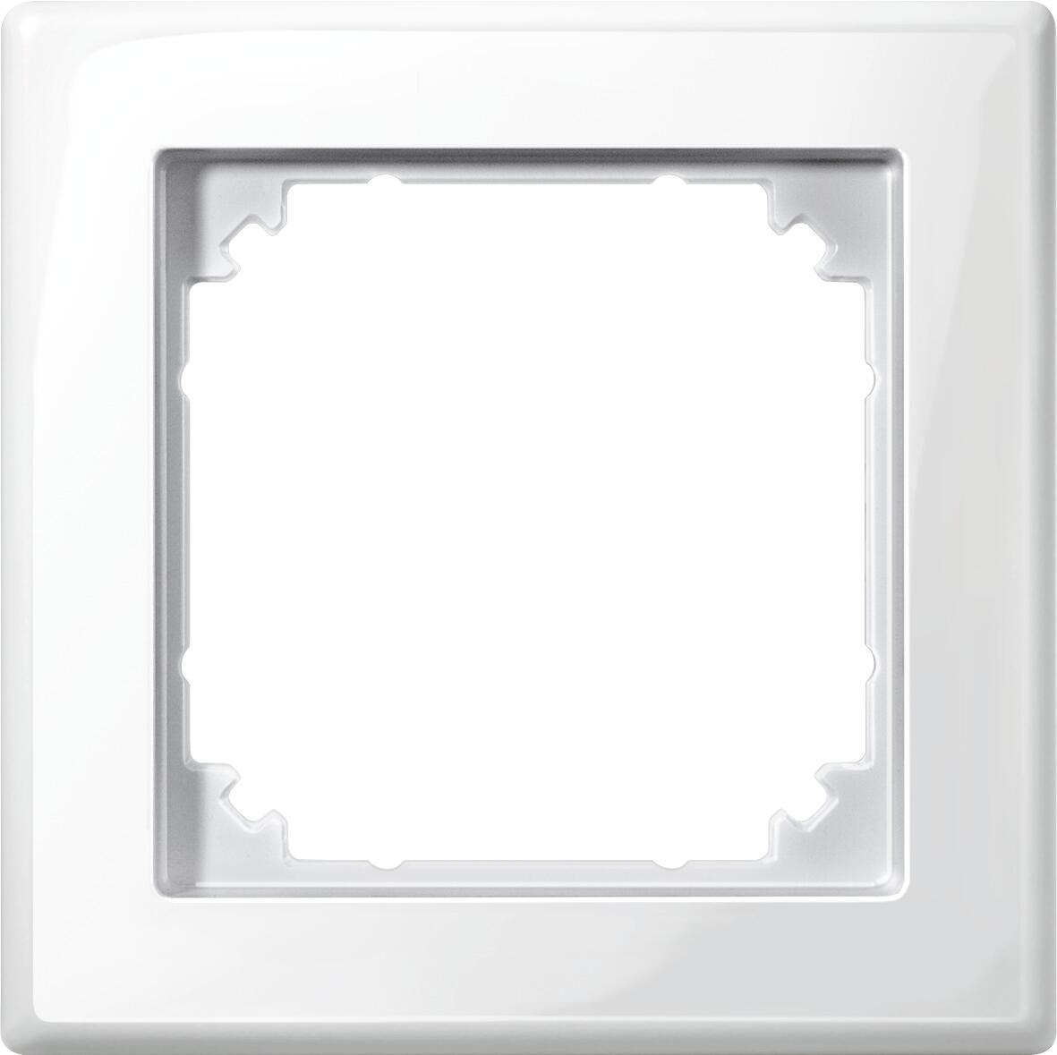 Merten 478119 Rahmen, M-SMART, 1fach, polarweiß glänzend