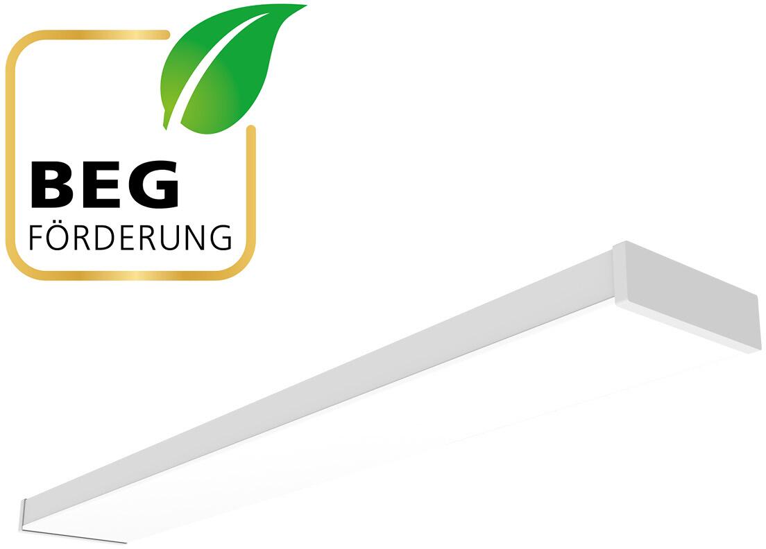 EVN LED Deckenanbaupanel, rechteckig, 220-240V/AC/DC IP40, 21, 27, 32, 37W, 3000K, 4000K, 2646-5180lm, schaltbar, weiß (APS1500125)