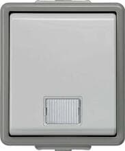 Siemens DELTA fläche IP44 AP Kontrollschalter Aus mit Fenster und LED 10A 250V, 66x75mm (5TA4700)