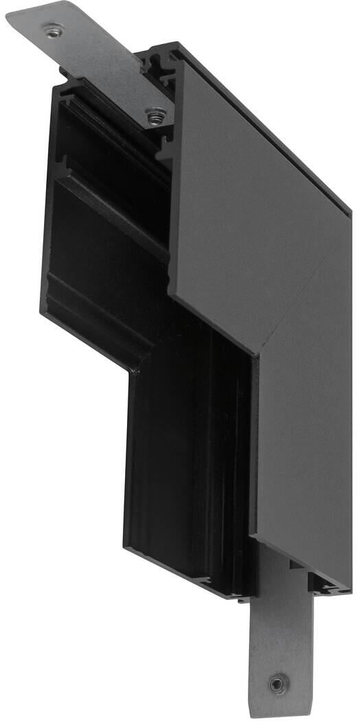 SLV 48V TRACK L-Verbinder mechanisch, für Aufbauschiene tief, Stereo, schwarz (1006585)