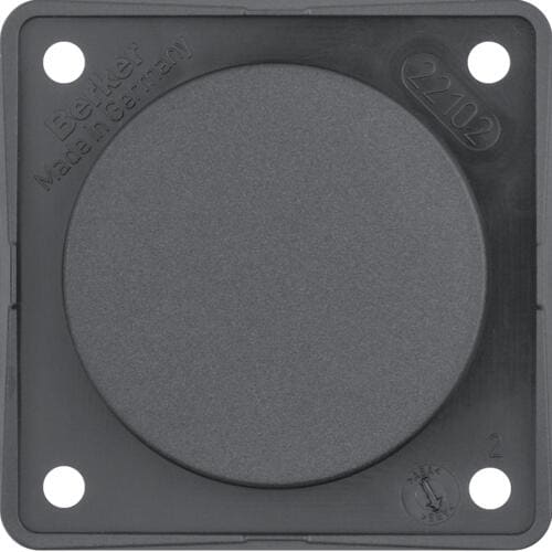 Berker 945162505 Blindverschluss, Integro Design Flow, anthrazit matt