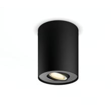 Philips Hue White Ambiance Pillar LED Einzelspot, GU10, 5W, 350lm, 4000K, schwarz (929003046901)