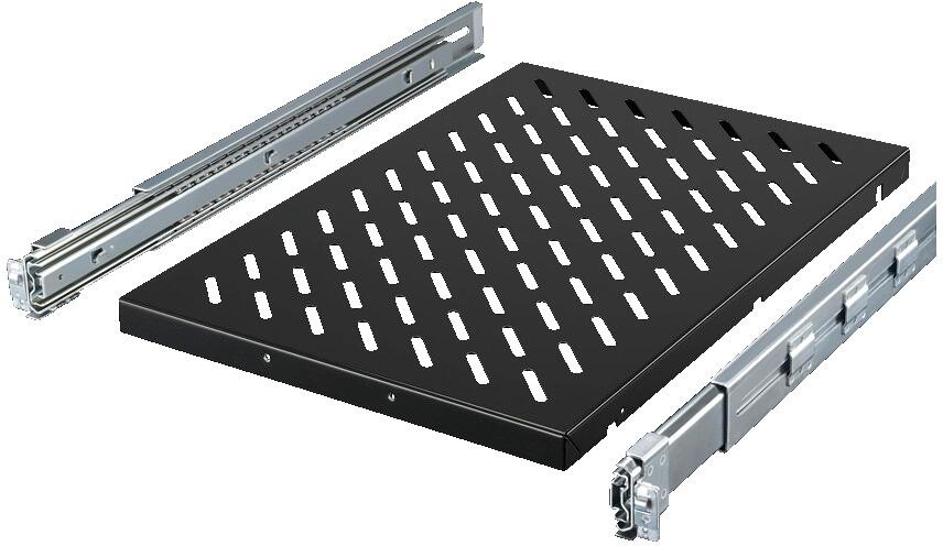 Rittal DK 5501.685 Geräteboden BxHxT: 41,9x4,5x70cm, Stahlblech, schwarz