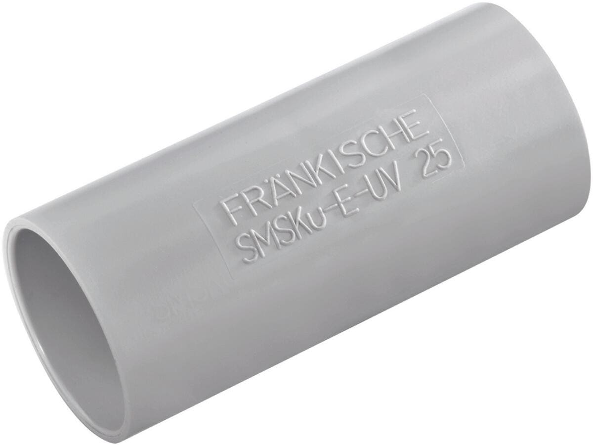 Fränkische SMSKu-E-UV 50 grau Kunststoff-Steckmuffen 50 mm, (22553050), 10 Stck.