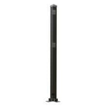 HEPA Solar PV-Zaun Eckpfosten, vertikal, 4mm, Stahl, verzinkt, schwarz (330104020401)