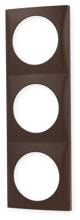 Berker 918192511 Rahmen, 3fach, Integro Flow, braun matt