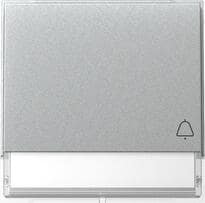 Gira 367365 Wippe mit Symbol Klingel und Beschriftungsfeld, 1fach, TX_44, Aluminium
