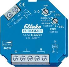Eltako EUD61M-UC Multifunktions-Universal-Dimmschalter Power MOSFET bis 400W (61100903)