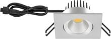EVN PC65 LED Deckeneinbauleuchte, 6W, 3000K, 620lm, quadratisch, schwenkbar, alu poliert (PC654061402)