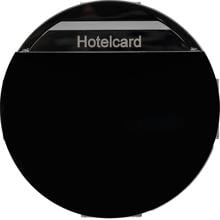Berker 16402035 Relais-Schalter mit Zentralstück für Hotelcard, R.Classic, schwarz glänzend