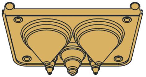 Sungrow X-Plate for SGxxxHX Kabeleinführung für 1 mehradriges Kabel, IP66, VPE = 5 Stück (BB004987)