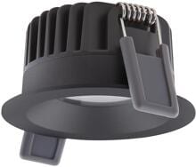 LEDVANCE Spot FIX P 8W 927 PS DIM, Einbaustrahler , feststehend, IP44, 2700k, warmweiß, schwarz (4099854000126)